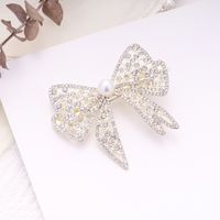 Ins Style Letter Flower Butterfly Imitation Pearl Alloy Plating Inlay Rhinestones Hair Clip sku image 99