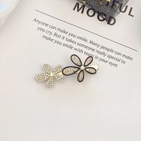Ins Style Letter Flower Butterfly Imitation Pearl Alloy Plating Inlay Rhinestones Hair Clip sku image 69