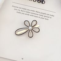 Ins Style Letter Flower Butterfly Imitation Pearl Alloy Plating Inlay Rhinestones Hair Clip sku image 74