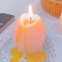 Einfacher Stil Einfarbig Wachs Kerze main image 1