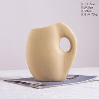 Einfacher Stil Einfarbig Keramik Vase Künstliche Dekorationen sku image 7