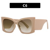Retro Vintage Style Beach Solid Color Ac Square Full Frame Women's Sunglasses sku image 6