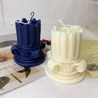 Vintage Style Solid Color Wax Candle main image 5