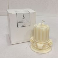 Vintage Style Solid Color Wax Candle sku image 1