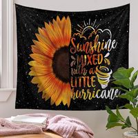 Ethnic Style Pastoral Sunflower Polyester Tapestry main image 1