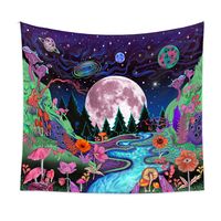 Vacation Moon Flower Polyester Tapestry main image 5