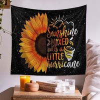 Ethnic Style Pastoral Sunflower Polyester Tapestry main image 4