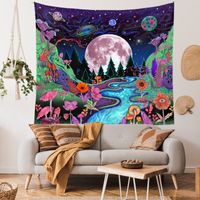 Vacation Moon Flower Polyester Tapestry main image 4