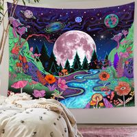 Vacation Moon Flower Polyester Tapestry main image 3