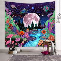 Vacation Moon Flower Polyester Tapestry main image 2