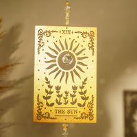 Retro Pastoral Sun Wood Pendant main image 5