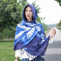Women's Ethnic Style Printing Tie Dye Polyester Shawl main image 5