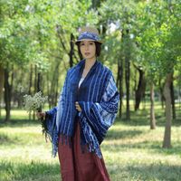 Femmes Style Ethnique Impression Teinture Par Cravate Polyester Châle sku image 5