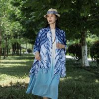 Women's Ethnic Style Printing Tie Dye Polyester Shawl sku image 3