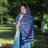 Women's Ethnic Style Printing Tie Dye Polyester Shawl main image 3