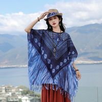 Women's Retro Ethnic Style Printing Polyester Shawl sku image 7