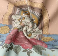 Cute Cartoon Tarot Flower Polyester Tapestry main image 3