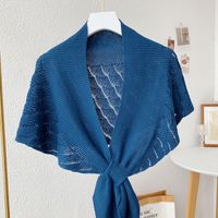 Women's Sweet Solid Color Polyester Shawl sku image 5