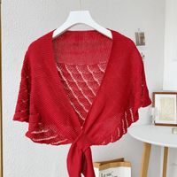 Women's Sweet Solid Color Polyester Shawl sku image 6