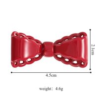 Women's Glam Cute Solid Color Bow Knot Alloy Resin Hair Clip main image 2