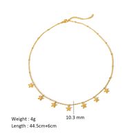 Simple Style Star Stainless Steel Pendant Necklace main image 2