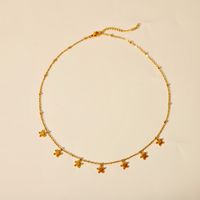 Style Simple Star Acier Inoxydable Pendentif sku image 1