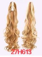 Women's Elegant Party Street High Temperature Wire Ponytail Wig Clips sku image 25