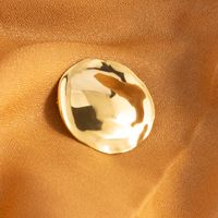 Luxurious Simple Style Round Stainless Steel Plating Unisex Brooches 1 Piece main image 4