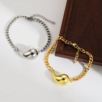 Casual Basic Water Droplets Copper Plating 18k Gold Plated Bracelets main image 1