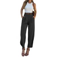 Women's Daily Casual Retro Solid Color Ankle-length Dress Pants main image 5