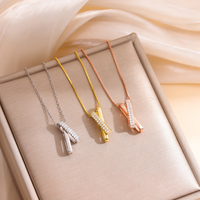 Lässig Elegant Luxuriös Einfarbig Sterling Silber Inlay Künstlicher Diamant Halskette Mit Anhänger main image 3