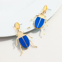 1 Pair Ig Style Simple Style Beetles Arylic Drop Earrings main image 4