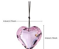 Pastoral Heart Shape Artificial Crystal Pendant Artificial Decorations sku image 5