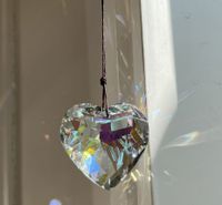 Pastoral Heart Shape Artificial Crystal Pendant Artificial Decorations main image 3