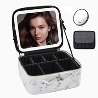 Classic Style Solid Color Pu Leather Square Makeup Bags sku image 18
