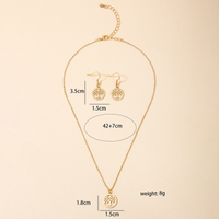 Simple Style Tree Alloy Plating Hollow Out Women's Earrings Necklace main image 2
