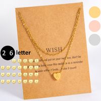 Wholesale Simple Style Commute Heart Shape Stainless Steel Copper Plating 18K Gold Plated Rose Gold Plated White Gold Plated Pendant Necklace main image 1