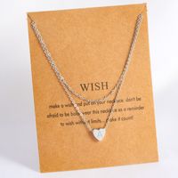 Wholesale Simple Style Commute Heart Shape Stainless Steel Copper Plating 18K Gold Plated Rose Gold Plated White Gold Plated Pendant Necklace main image 6