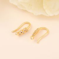 1 Pair Copper Zircon Geometric Simple Style sku image 1