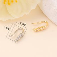 1 Pair Copper Zircon Geometric Simple Style main image 2