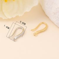 1 Pair Copper Zircon Geometric Simple Style main image 2