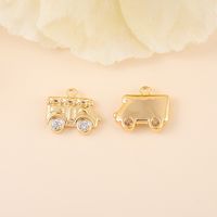 1 Piece Cartoon Style Simple Style Car Copper Plating Inlay Jewelry Accessories main image 5