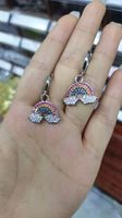 European And American Fashion Colorful Zircon Earrings A Variety Of Creative Personality Pineapple Cactus Earrings Diy Ear Studs Earrings For Women sku image 18