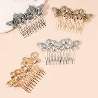 Women's Retro Butterfly Metal Plating Insert Comb main image 1