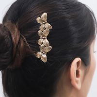 Women's Retro Butterfly Metal Plating Insert Comb main image 4