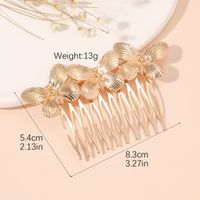Women's Retro Butterfly Metal Plating Insert Comb main image 2