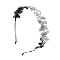 Women's Lady Butterfly Metal Inlay Artificial Pearls Hair Band main image 5
