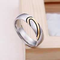 Ig Style Heart Shape Titanium Steel Rings main image 6