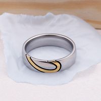 Ig Style Heart Shape Titanium Steel Rings main image 10