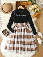 Casual Letter Polyester Girls Dresses main image 2